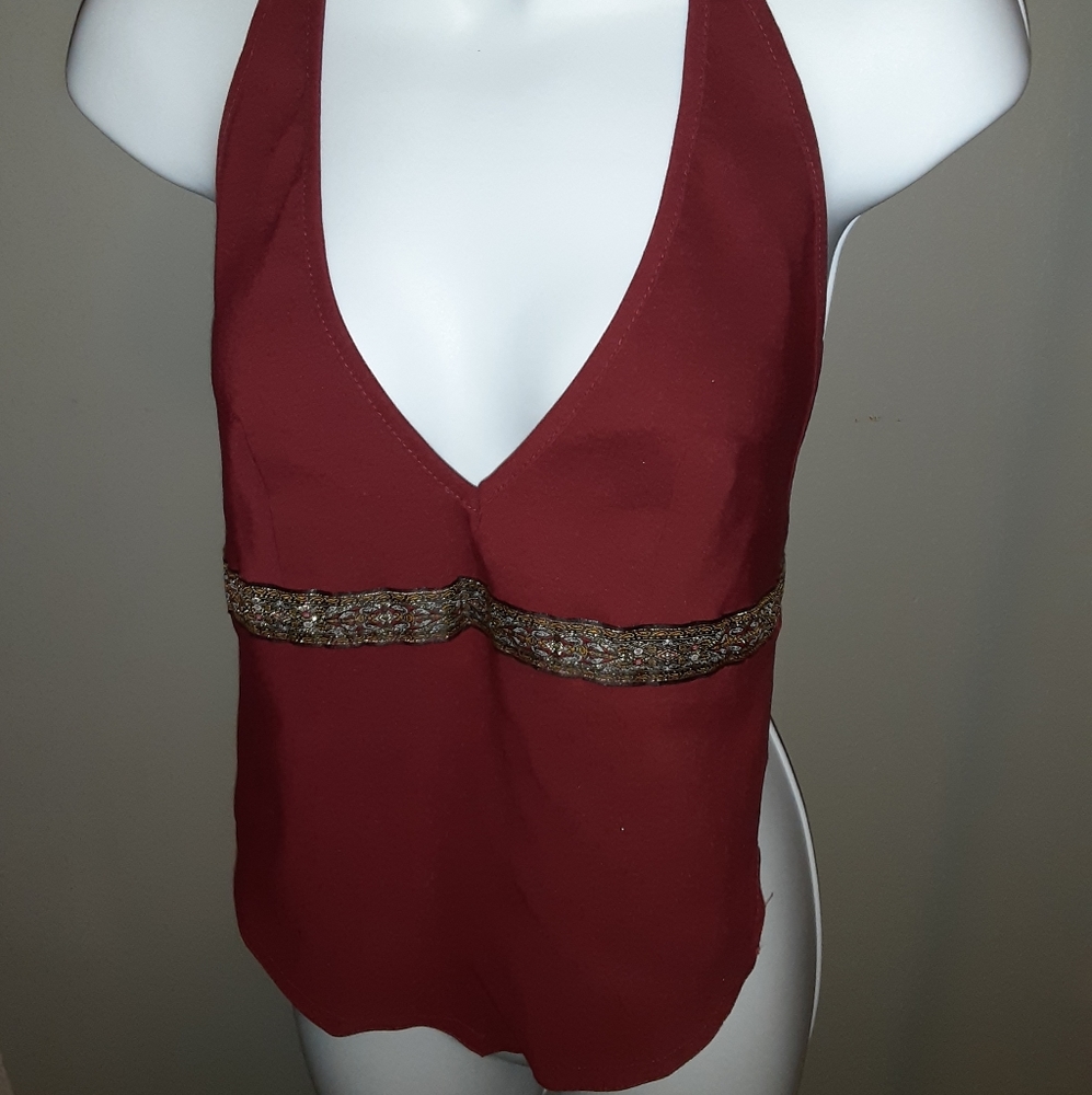 Sexy strappy top size medium open back